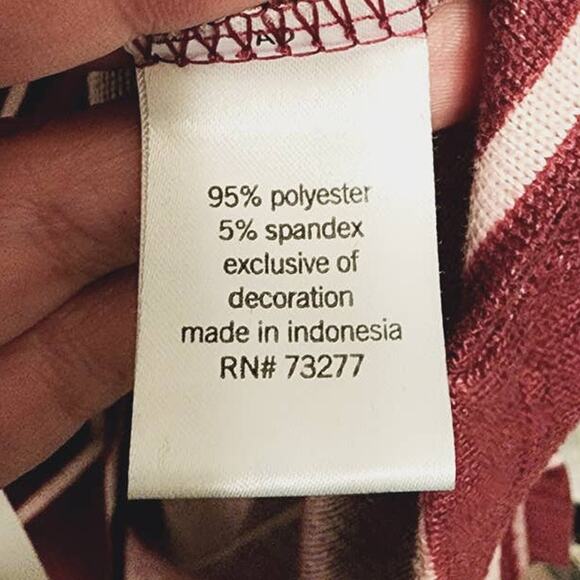 Sonoma Intimates Long Sleeve Striped Soft Sleep Shirt Pajama Top Size Medium - Picture 4 of 8